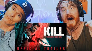 KILL  OFFICIAL TRAILER HINDI  RED BAND  Lakshya  REACTION [upl. by Etty56]