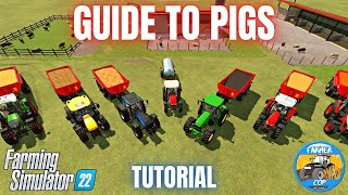 GUIDE TO PIGS  Farming Simulator 22 [upl. by Esiuqcaj]