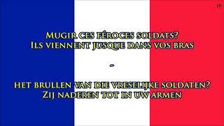 Volkslied van Frankrijk FRNL Tekst  Anthem of France Dutch [upl. by Cari326]