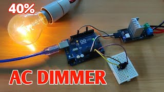 AC Dimmer with Arduino  RobotDyn AC dimmer [upl. by Barolet]