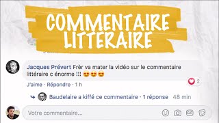 Le commentaire littéraire  français  1ère [upl. by Kenwood]