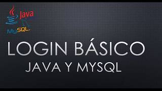 Login Java y Mysql basico control de acceso super facil [upl. by Geralda421]