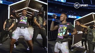 Israel Adesanya shows off incredible dance moves in legendary walkout at UFC 243 [upl. by Mchale]