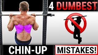 4 Dumbest ChinUp Mistakes Sabotaging Your BACK  BICEPS GROWTH STOP DOING THESE [upl. by Lhadnek846]