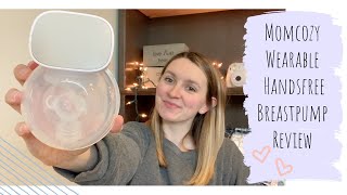 Momcozy Wearable Handsfree Breast Pump Review  Sage Holman [upl. by Juni481]