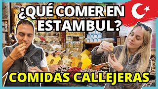 ¿Qué comer en Estambul 🍲 19 COMIDAS TÍPICAS que debes PROBAR en TURQUÍA  Comida Callejera turca [upl. by Ahtabat]