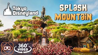 5K 360 Splash Mountain Tokyo Disney Resort  Full 360 POV [upl. by Aivitnahs]