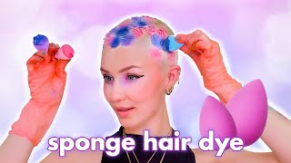 Dyeing my hair with A BEAUTY BLENDER [upl. by Kelcy782]