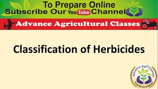 Classification of Herbicides [upl. by Bodwell850]