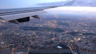 Landing at London Heathrow Airport Sunrise [upl. by Ennelram]