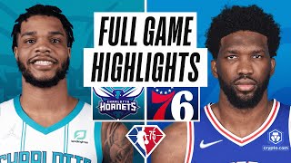 HORNETS at 76ERS  FULL GAME HIGHLIGHTS  April 2 2022 [upl. by Eissim]