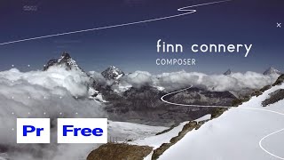 FREE Premiere Pro Template  Cinematic Slideshow [upl. by Irik]