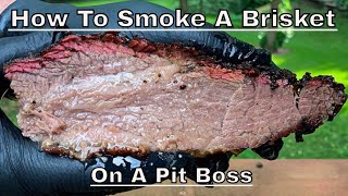 Pit Boss Brisket  Easy Smoked Brisket On A Pellet Grill [upl. by Ahseina933]