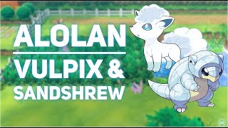 How to Get Alolan VULPIX and SANDSHREW in Pokemon Lets GO [upl. by Olegnaed474]