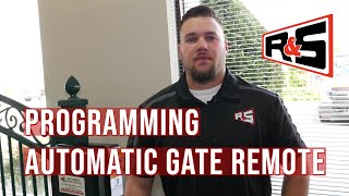 Programming Automatic Gate Remote [upl. by Matthaeus]