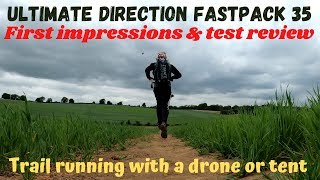 Ultimate Direction Fastpack 35 Test Review trail running backpack 32L Runner Pack day hiking camping [upl. by Buff773]