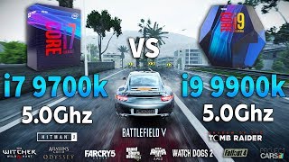 i7 9700k OC vs i9 9900k OC Test in 10 Games [upl. by Niawtna]