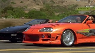 FAST and FURIOUS  Supra Test Drive Supra vs Ferrari 1080HD [upl. by Ayotan259]