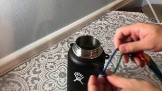 Hydro Flask Paracord Handle Instruction [upl. by Remy35]