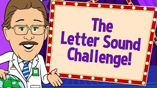 The Letter Sound Challenge  Letter Runs  Jack Hartmann and Katie Garner [upl. by Penni]