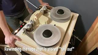 2quot analog tape recording session demonstration [upl. by Aivax]