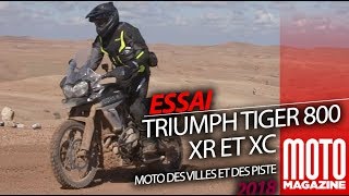 Triumph Tiger 800 XR  Triumph Tiger 800 XC  test Moto Magazine 2018 [upl. by Eivol]