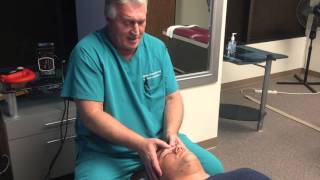 Houston Chiropractor Dr Gregory Johnson Helps Patient With Sinus Headache [upl. by Lozano505]