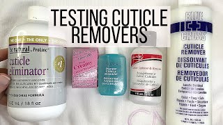 Pro Nail Tech TESTS 5 CUTICLE REMOVERS [upl. by Akemhs710]