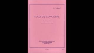 Rabaud  Solo de Concours  for Clarinet and Piano [upl. by Acinej]