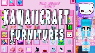 Kawaiicraft 2021 Furniture amp Stuffs  kawaii world  minecraft [upl. by Lletram]