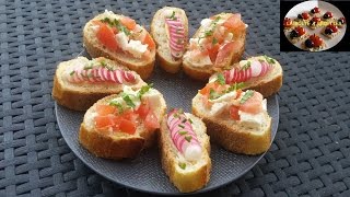 Tartines apéritives express  APERITIF DINATOIRE  LA BOITE A RECETTES [upl. by Aihsal]