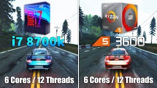 Ryzen 5 3600 vs Core i7 8700k Test in 10 Games [upl. by Liponis]