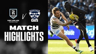 Port Adelaide v Geelong Highlights  Round 19 2022  AFL [upl. by Annekahs340]