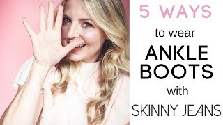 5 Ways To Wear Ankle Boots amp Skinny Jeans  Fashion Over 40 [upl. by Levin]