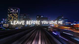 Marshmello x Jonas Brothers  Leave Before You Love Me Lyric Video [upl. by Cowden]