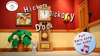 Hickory Dickory Dock  Little Woolly Vision  StopMotion Animated Nursery Rhymes amp Kids Songs [upl. by Kcirb]