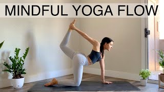 1 Hour Mindful Yoga Flow  Full Body Stretch  Intermediate Level Class [upl. by Cele]