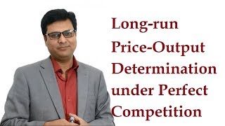 Long Run Equilibrium under Perfect Competition in Hindi [upl. by Aihsemot]