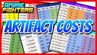 Anime Fighters Artifact Costs [upl. by Siramay]