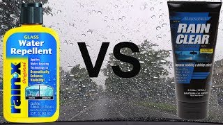 Rain Repellent  RainX Vs Rain Clear [upl. by Barri385]