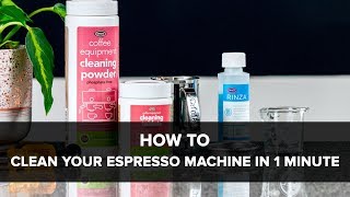 How To Clean Your Espresso Machine In One Minute [upl. by Petite933]