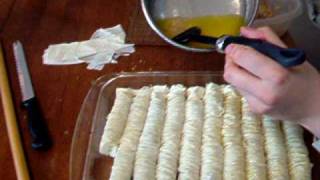 BAKLAVA ROLLS  Its easier than making squares  burma baklava [upl. by Gassman]