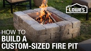 How To Build a CustomSized Fire Pit [upl. by Ailedua]