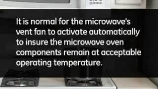 Microwave Automatic Vent Fan Operation [upl. by Ahsaet]