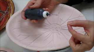 Ceramics II Glazing the Platters [upl. by Verile]