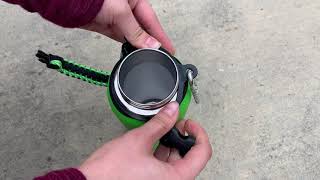 Installing a HydroCord® Handle on Hydro Flask Water Bottle [upl. by Rafaelia]