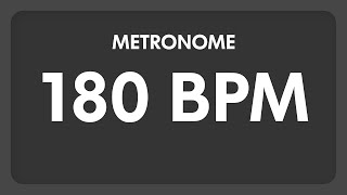 180 BPM  Metronome [upl. by Amehsat]