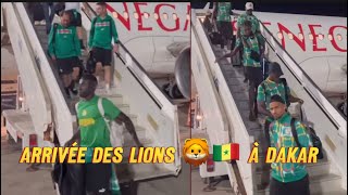 Arrivée des lions 🦁🇸🇳 à Dakar [upl. by Letsou]