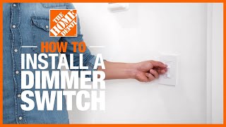 How to Install a Dimmer Switch 💡  The Home Depot [upl. by Adnolor]