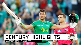 Super Stoinis smashes highest score in BBL history [upl. by Idden]